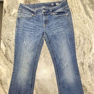 Miss Me Boot Cut Jeans, Bling Pockets